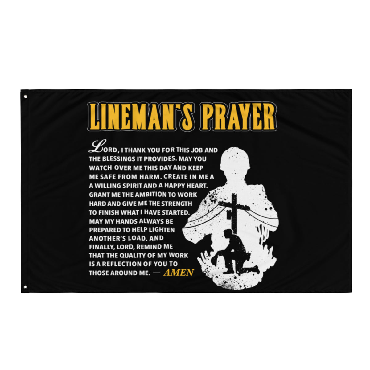 Lineman s Prayer Flag LineCrew lineman-s-prayer-flag-linecrew