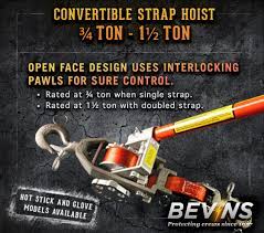 📢 Introducing the Nylon Strap Hoist from Bevins Co.! 🌐