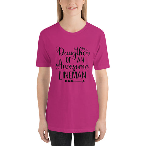 Daughter of an Awesome Lineman (Adult XS-5X)